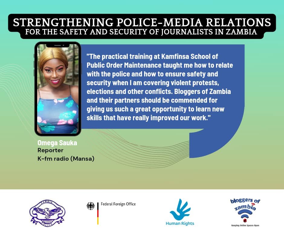 Strengthening Police-Media Relations for the safety and security of journalist in Zambia